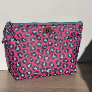 Neceser impermeable "Animal Print Pink" Grande