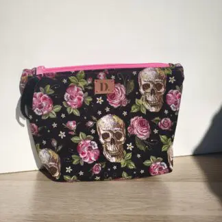 Neceser Neopreno " Rose Skull" Mediano