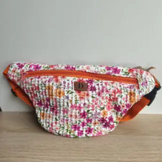 Riñonera Waffle "Orange Spring"