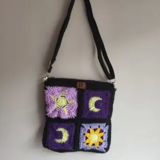 Sling Bag "Moon & Star" Crochet