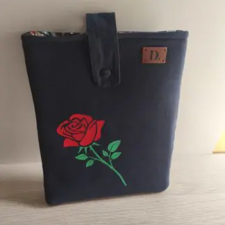 Funda de Libro "Rosa" Azul Marino