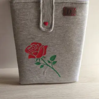 Funda para Libro "Rosa" Gris
