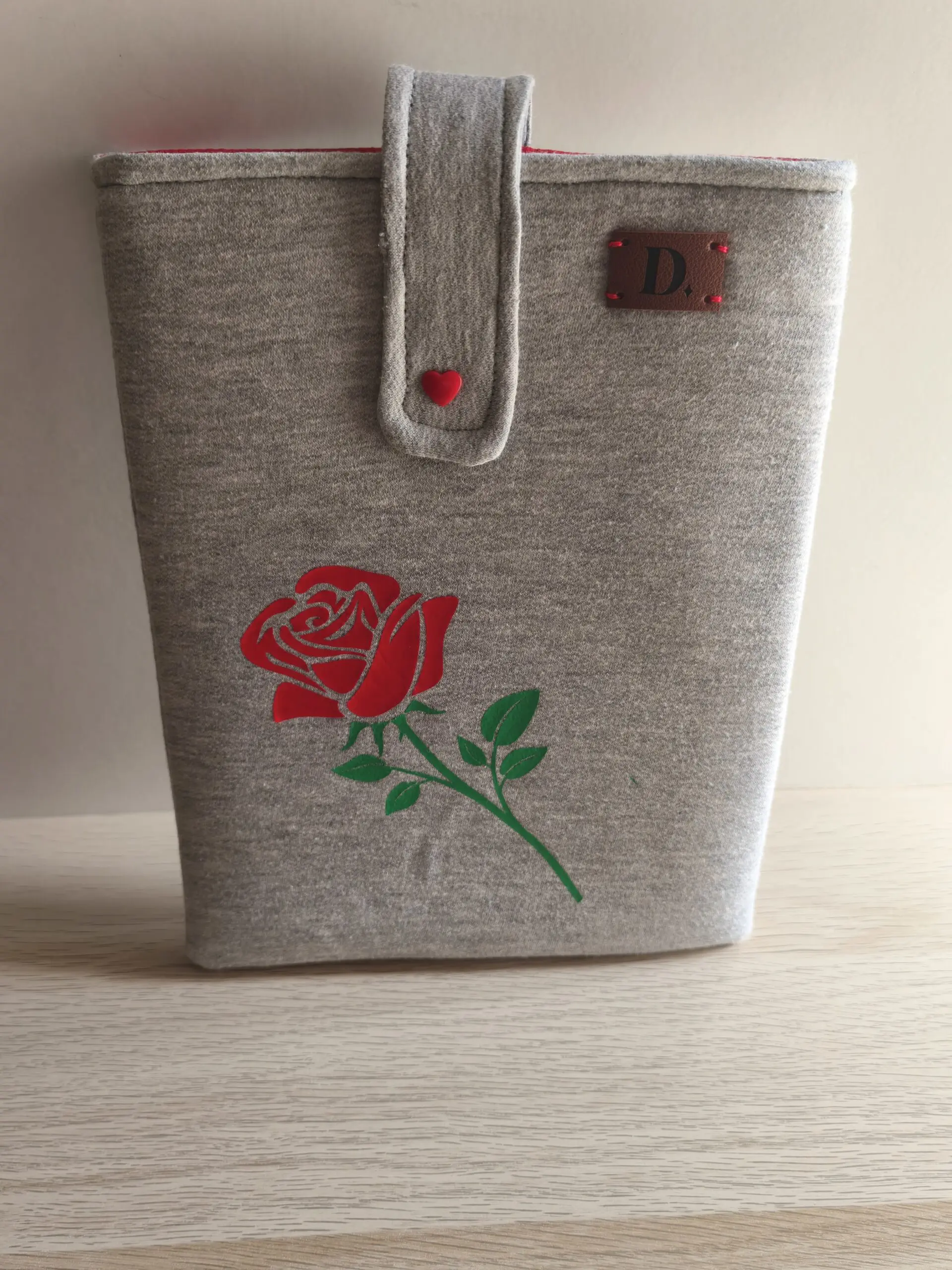 Funda para Libro "Rosa" Gris