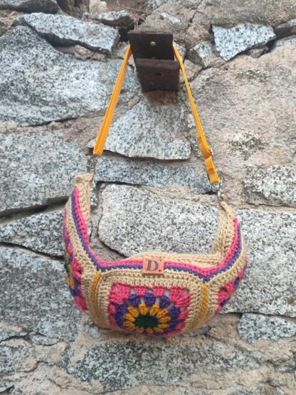 Crochet Sling Bag Beige(1)