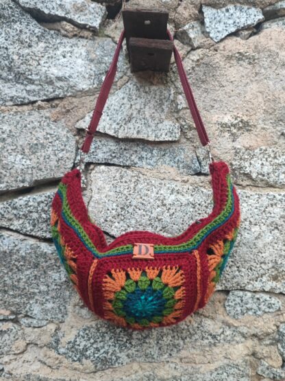 Crochet Sling bag Burgundy(1)