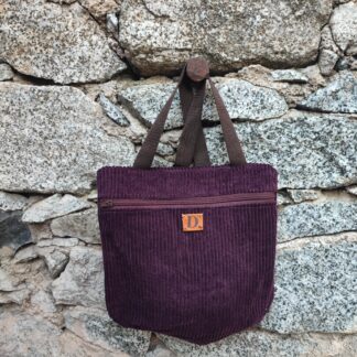 Diana Backpack Purple Corduroy(1)