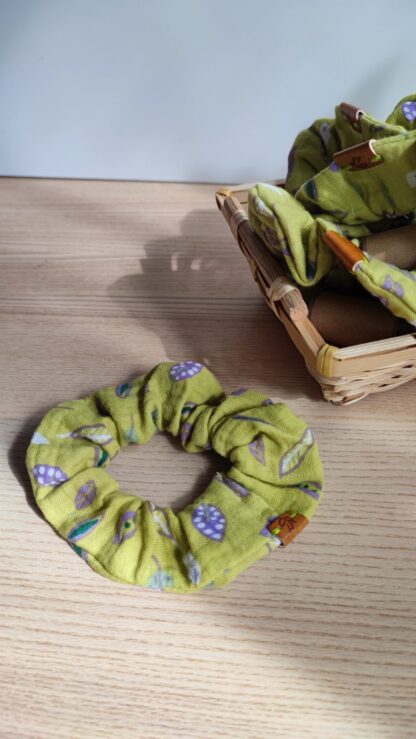 Coletero Scrunchie Acid Green - Imagen 3