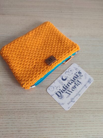 Monedero Ganchillo musgo Naranja - Imagen 3